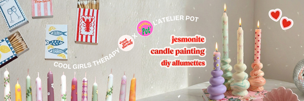 Jesmonite & Candle Painting : The Perfect Match